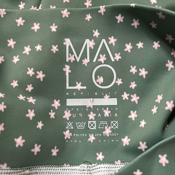 MALO REPUBLIC Hi Rise Luxe Leggings in Sage Bloom M - Picture 10 of 10